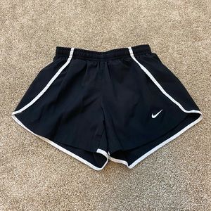 Girls black athletic Nike shorts